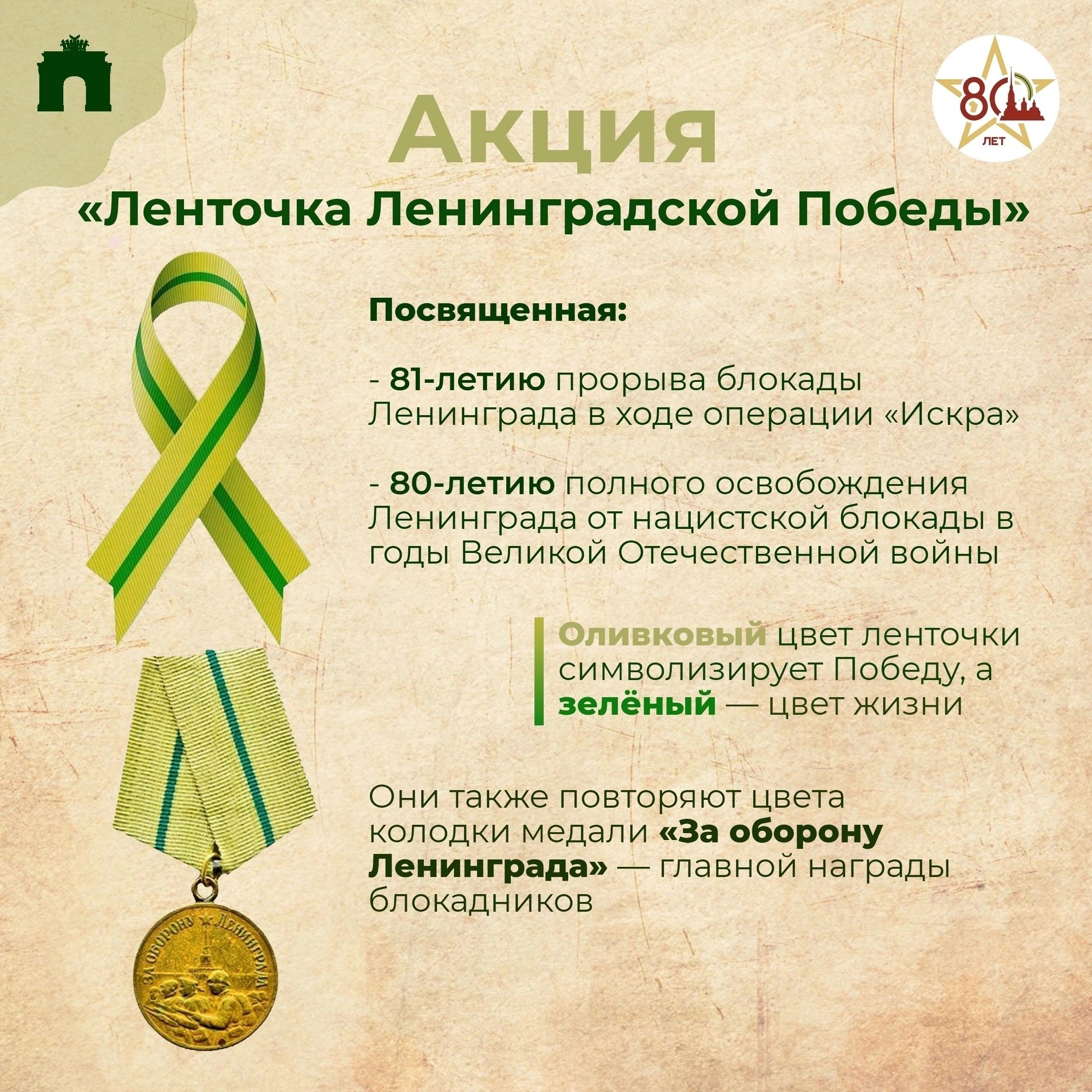 Ленточка Ленинградской Победы.